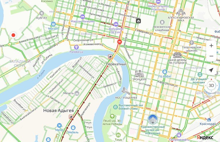 Дорожная обстановка в Краснодаре
