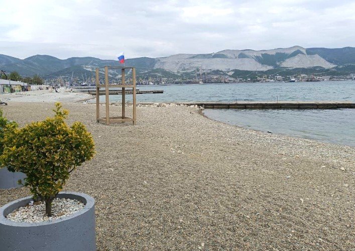 пляж пустой