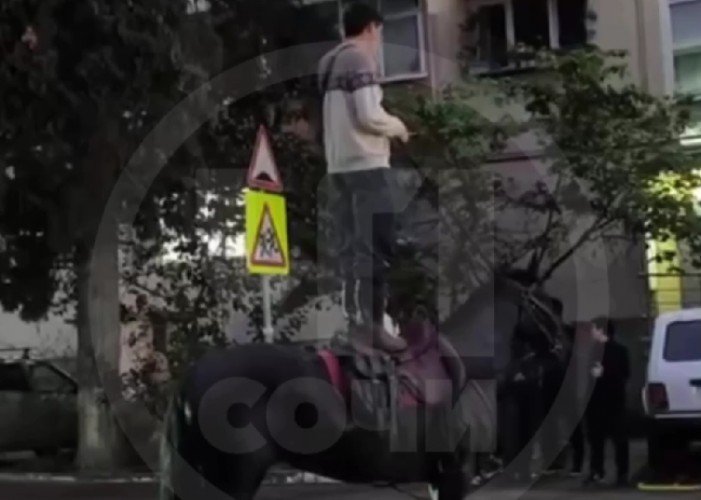 Шоу от пьяного всадника