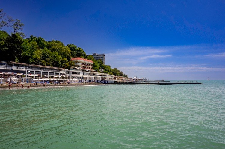 Вид на Сочи с моря