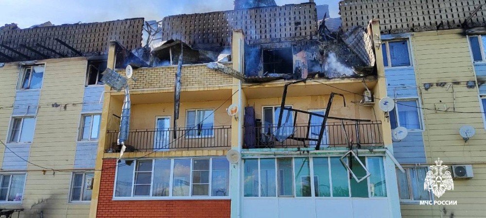 сгоревший дом