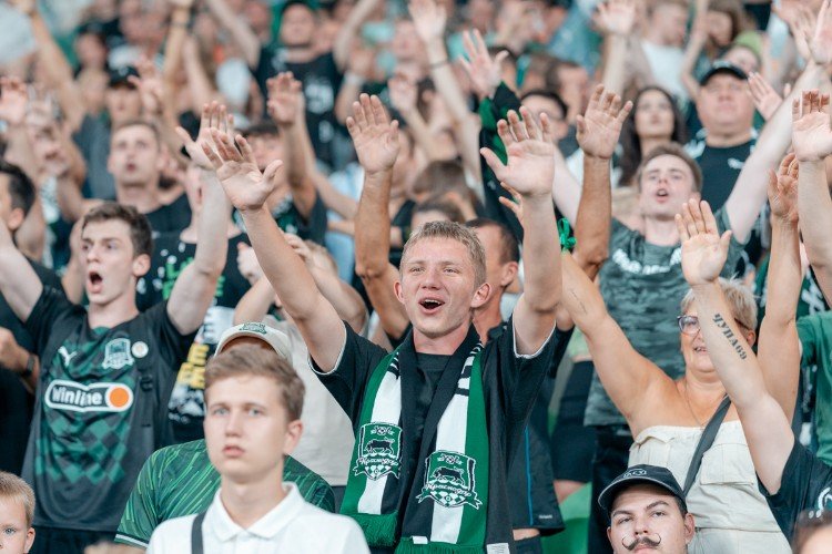 На матче за Суперкубок России ожидается около тысячи болельщиков «Краснодара»