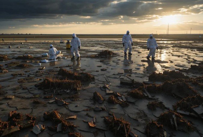 Пересохшее озеро в Горячем Ключе.