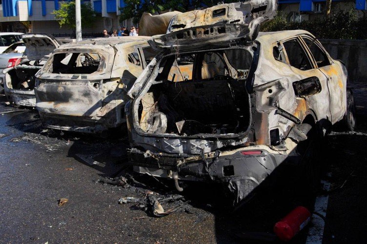 Последствие налета БПЛА на Новороссийск