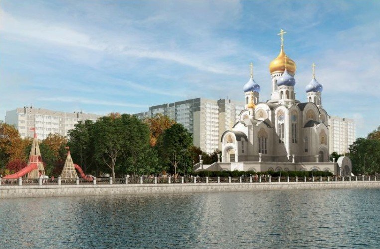 Эскизы храма в Юбилейном микрорайоне