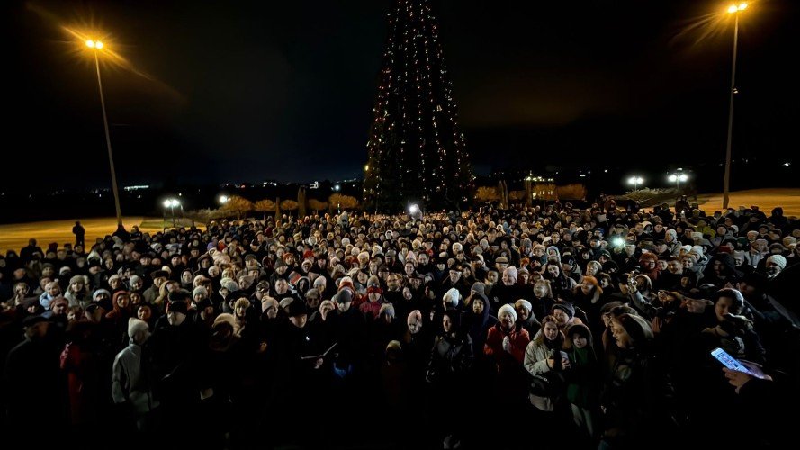 Жители Юбилейного записывают обращение к Владимиру Путину