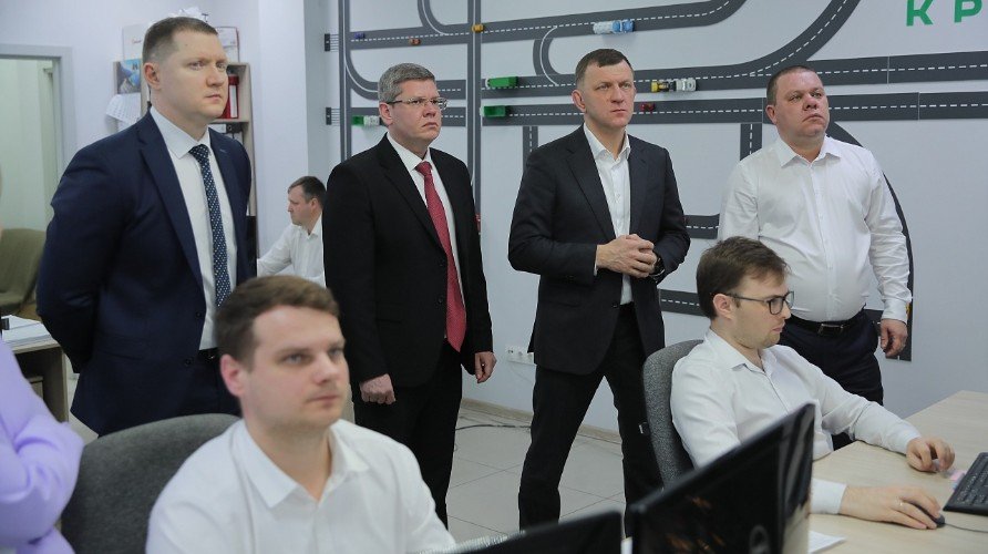 Евгений Наумов в Центре организации дорожного движения