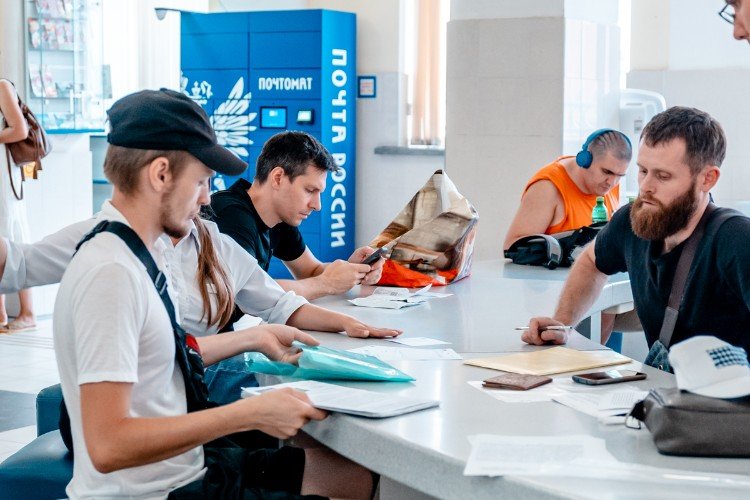 В почтовом отделении