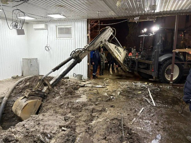 Прорыв трубы