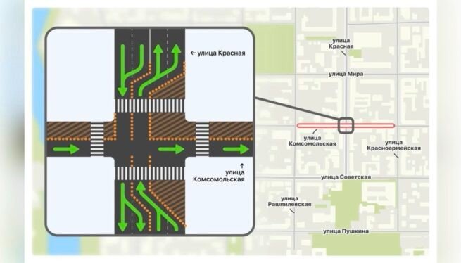 Улицу в центре Краснодара перекрыли на месяц с 4 февраля