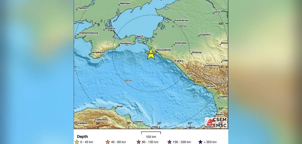 карта сейсмической активности