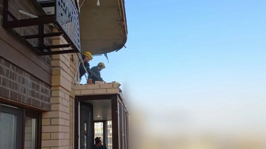 Ликвидация последствия падения обломков БПЛА