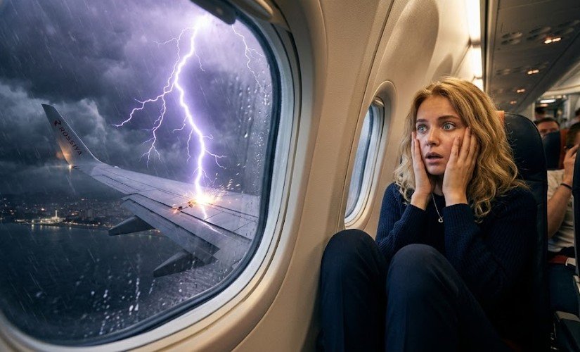 Небесная атака в Сочи: молния пробила обшивку лайнера