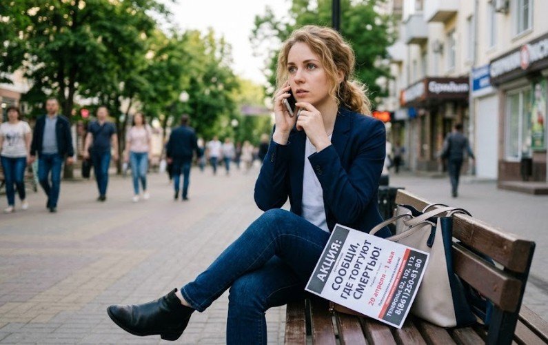 Бдительная девушка звонит по горячей линии