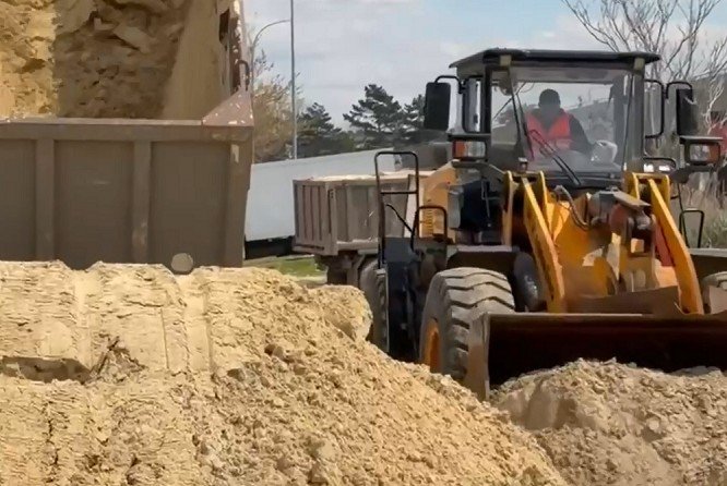 Отсыпка песка на пляжах Анапы