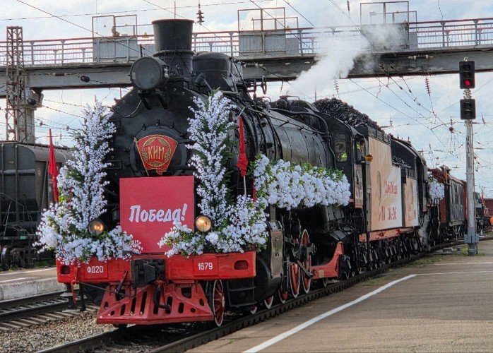 Ежегодный маршрут ретропоезда «Победа» взял начало на станции в Тихорецке