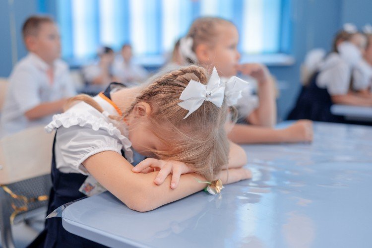 Девочка очень расстроена что занятий не будет