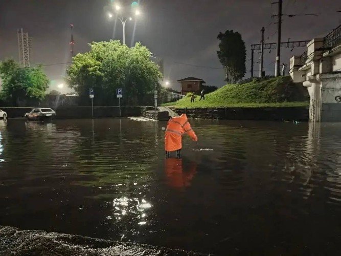 Устранение последствий ливня