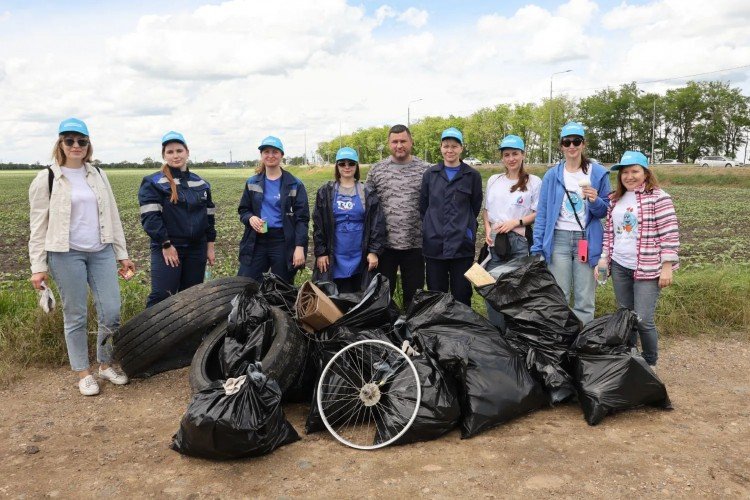 Свыше 360 кг мусора собрали волонтеры на берегу Кубани
