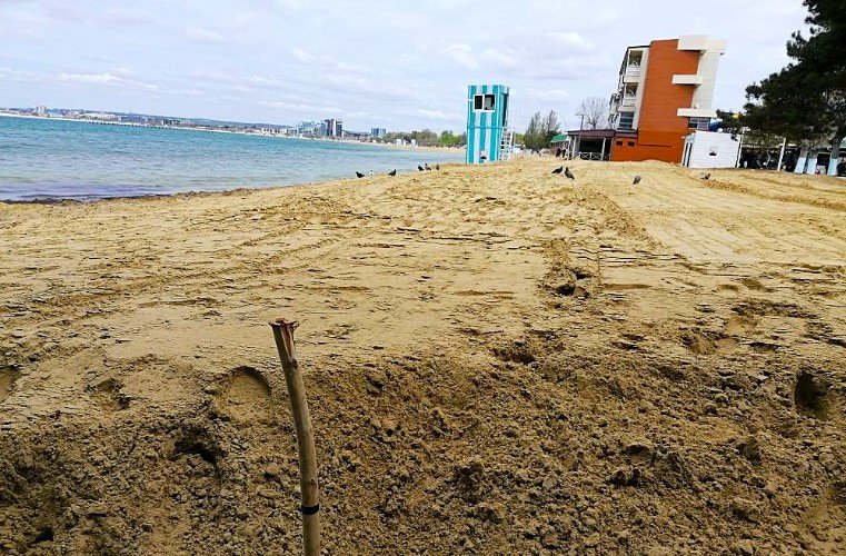 вид на пляж Анапы