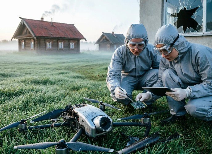 Обломки сбитого БПЛА упали на частный дом в ст. Крыловская — есть раненный.
