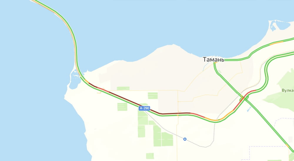 Пробка перед Крымским мостом растянулась на 11 километров