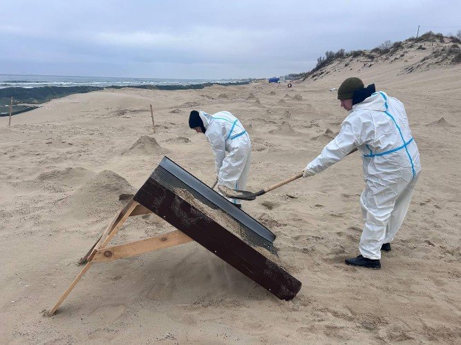Уборка пляжей.