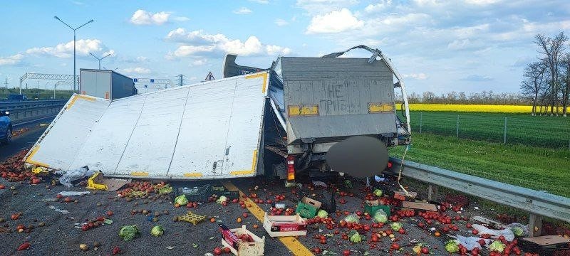 Авария с участием грузовиков