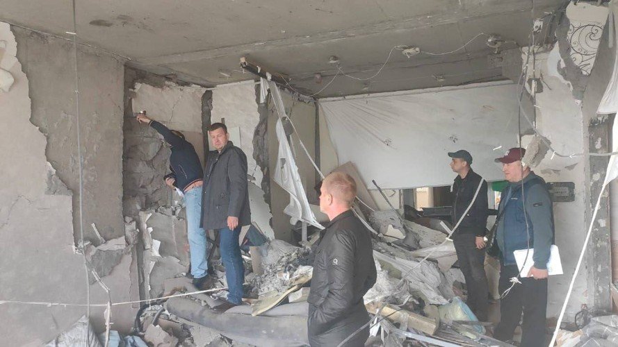 разрушенная квартира дронами