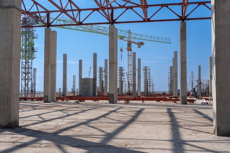 Стройка терминала аэропорта Краснодар