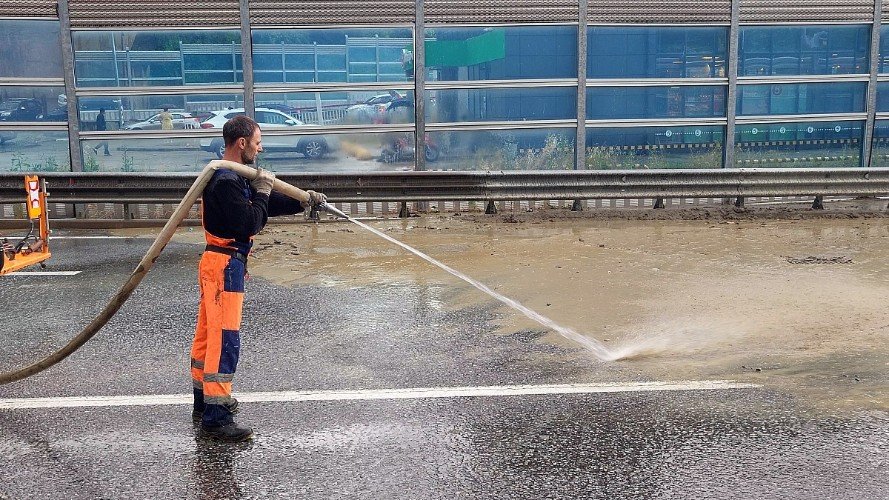 Ликвидация подтоплений на трассе