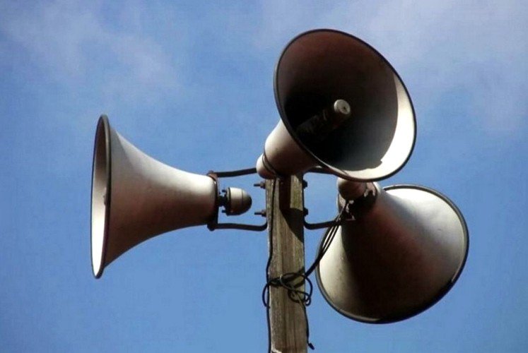 система оповещения на столбе