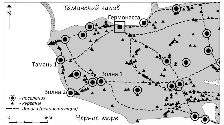 схема территории раскопок