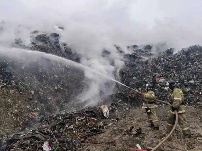 Пожар на полигоне