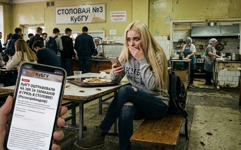 Студенческий общепит вне закона: КубГУ наказали рублем за антисанитарию на кухне