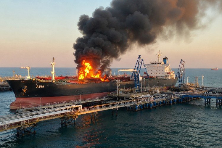 Украинские БПЛА атаковали два нефтяных танкера у терминала КТК в Черном море