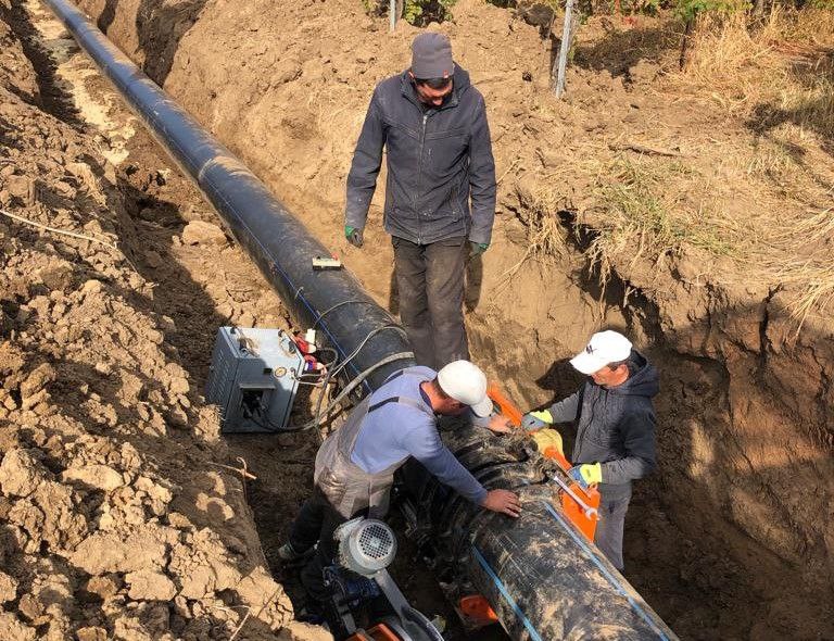 В Темрюкском районе реконструировали участок магистрального водовода