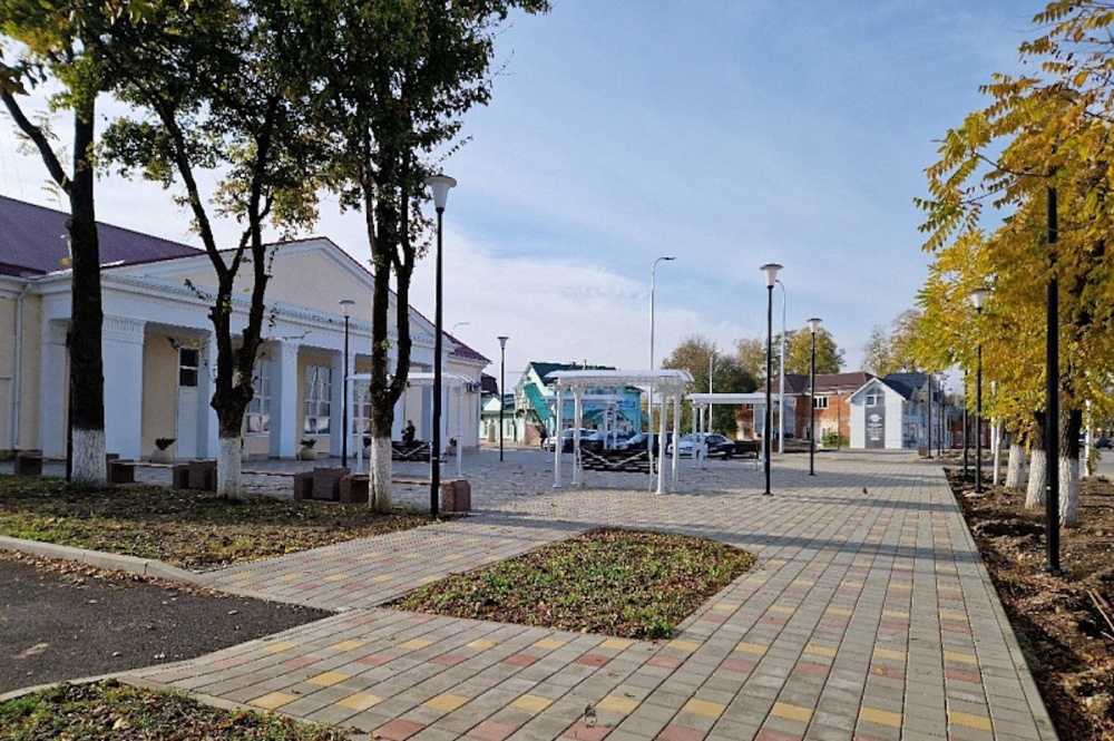 Обновление бульвара в Апшеронске завершится в ноябре