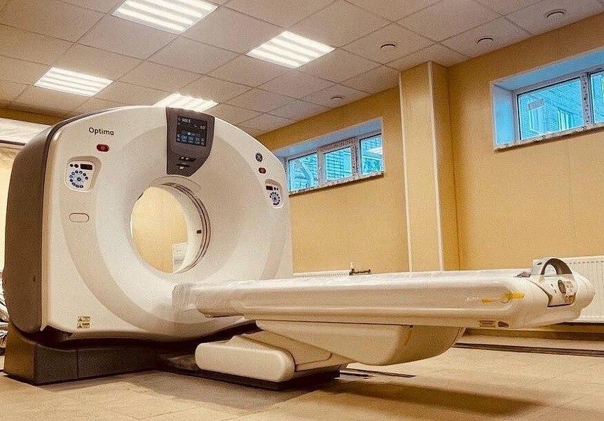 В Красноармейской ЦРБ установили новый томограф
