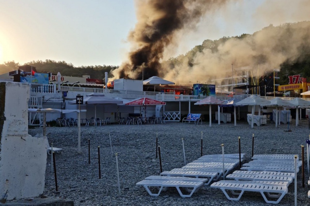 Пиццерия сгорела в Туапсинском районе