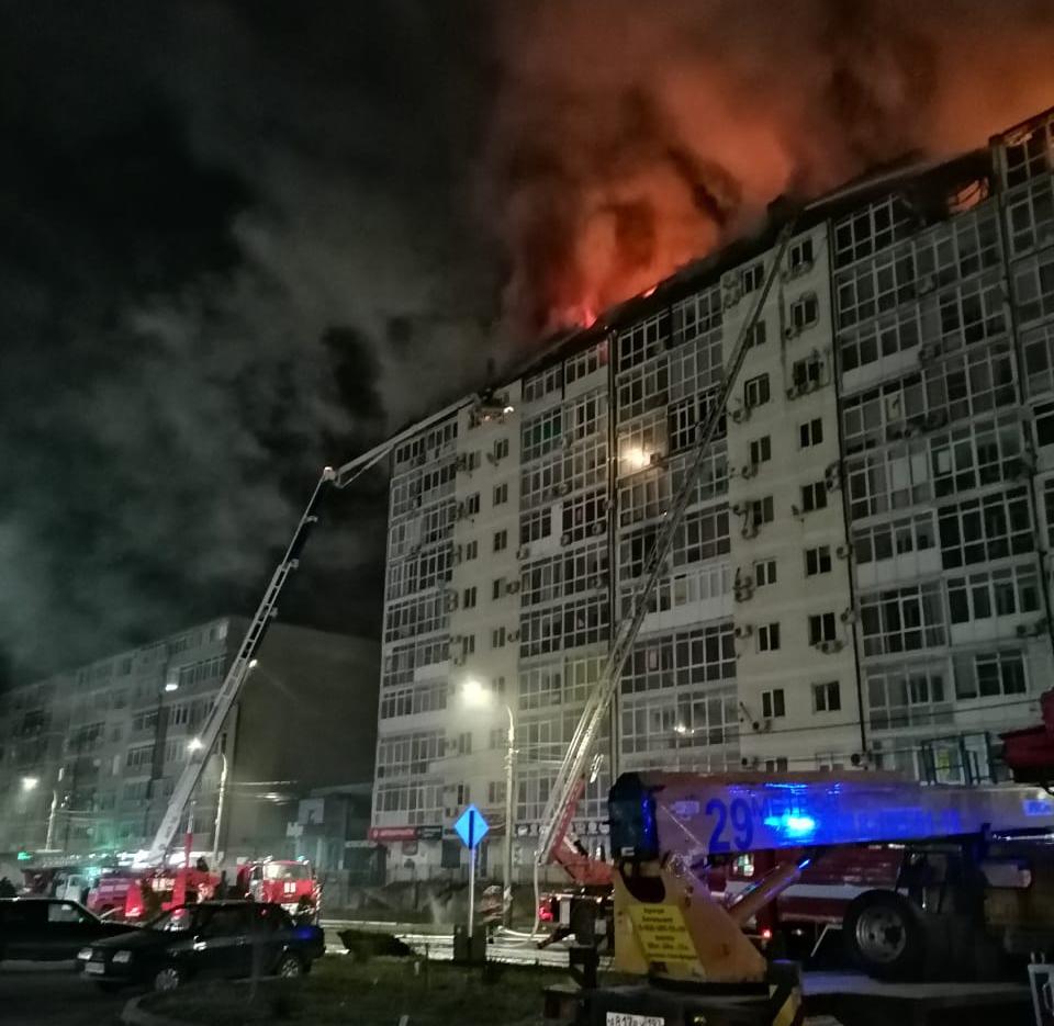 Комиссия зафиксировала 69 квартир, пострадавших от пожара в многоэтажке Анапы