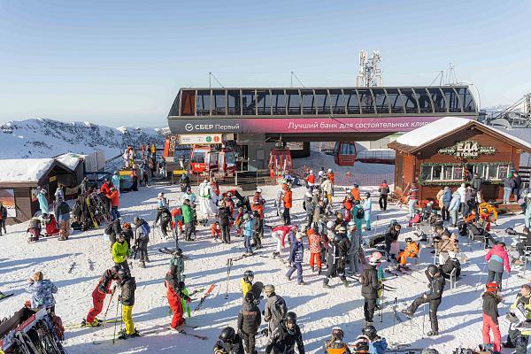 Загрузка отелей горнолыжного кластера Сочи достигла 63%