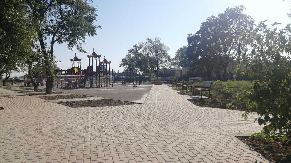 Благоустройство парка в Белореченском районе завершат до 1 октября