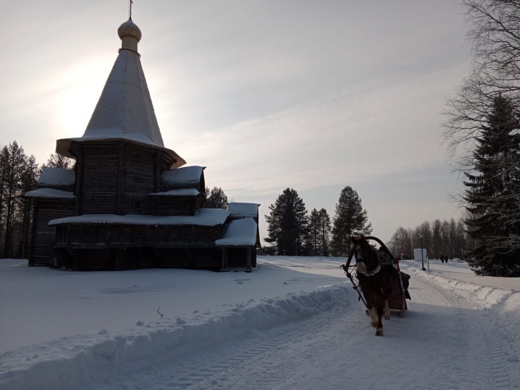 Экскурсия по окрестностям зимнего Архангельска