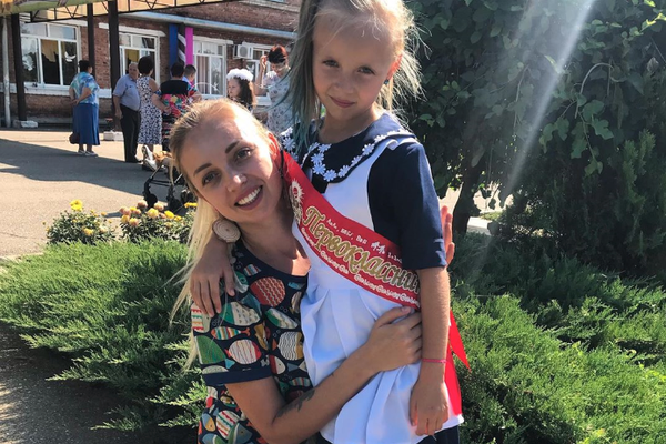 Ольга Яцкевич с дочерью