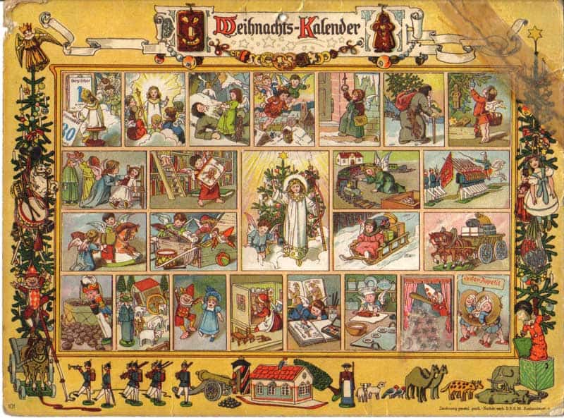 Винтажный адвент-календарь