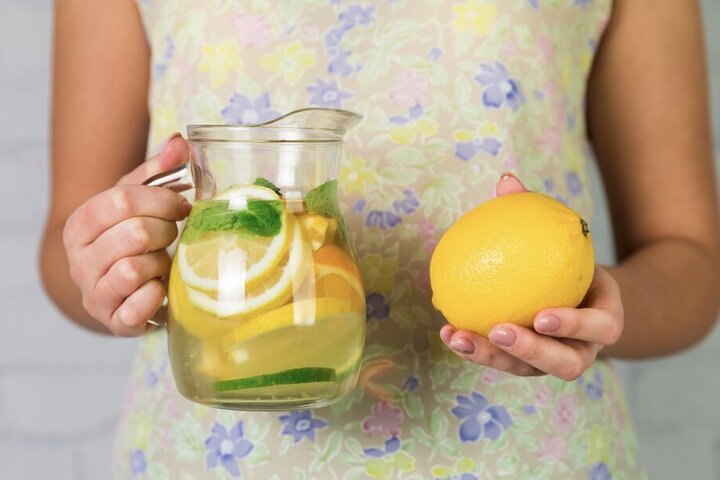 лимонный напиток с огурцами