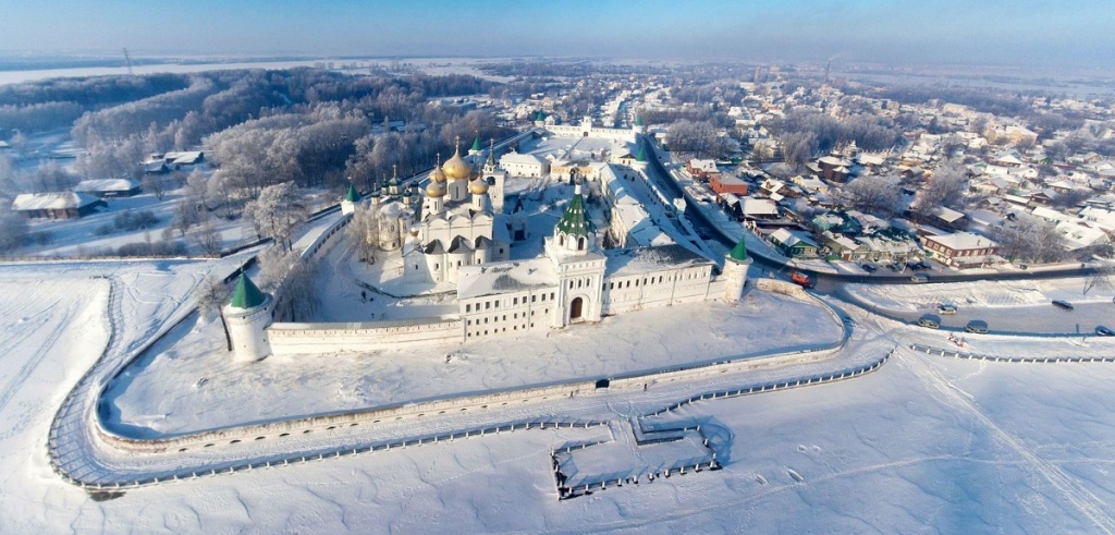 Город Кострома, панорамный вид