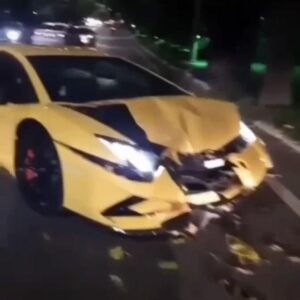 В Сочи девушка разбила Lamborghini за 13 млн рублей