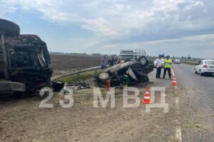 Двое взрослых и двое детей погибли в ДТП в Славянском районе Кубани